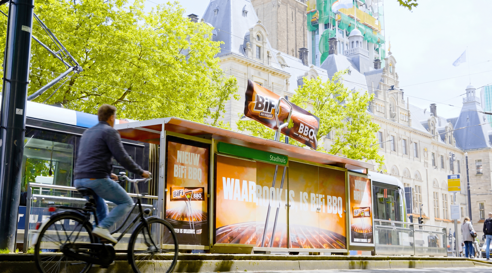 BiFi BBQ tram-stop installation
