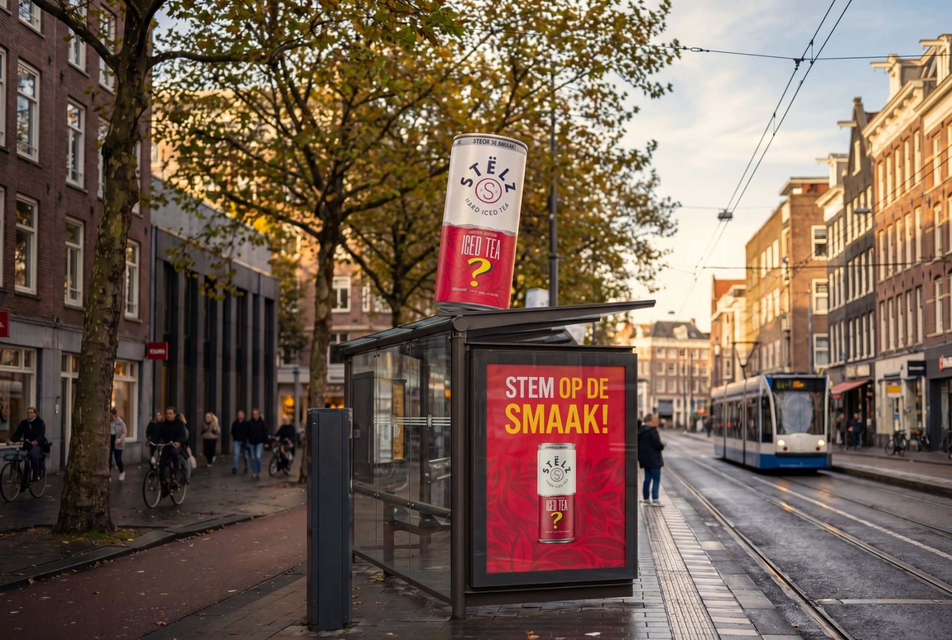 A tram stop turned
